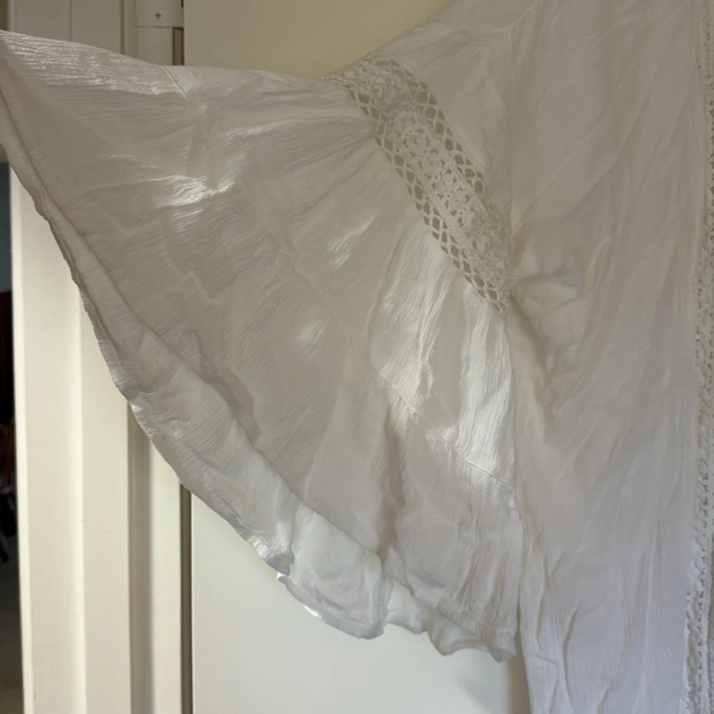 American Eagle White Kimono Style Cover Up - Picture 2 of 4